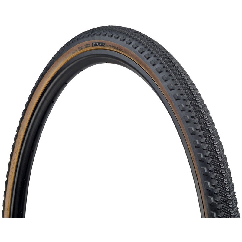 Teravail Cannonball Tire - 700 x 38 Tubeless Folding Tan Durable 60tpi Fast Compound