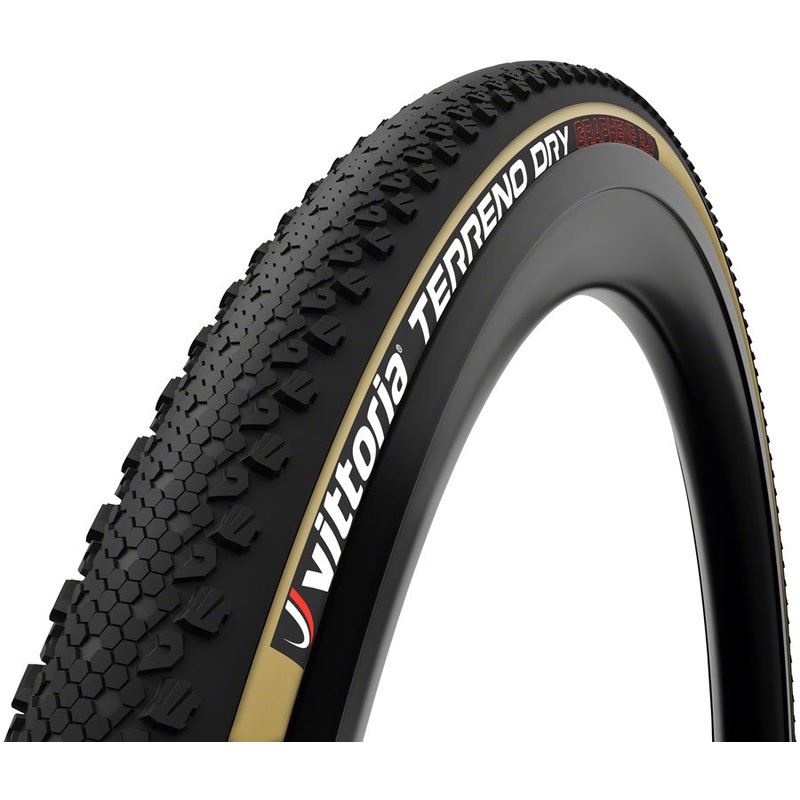 Vittoria Terreno Dry Tire - 700 x 47 Tubeless Folding Black/Tan 1C G2.0