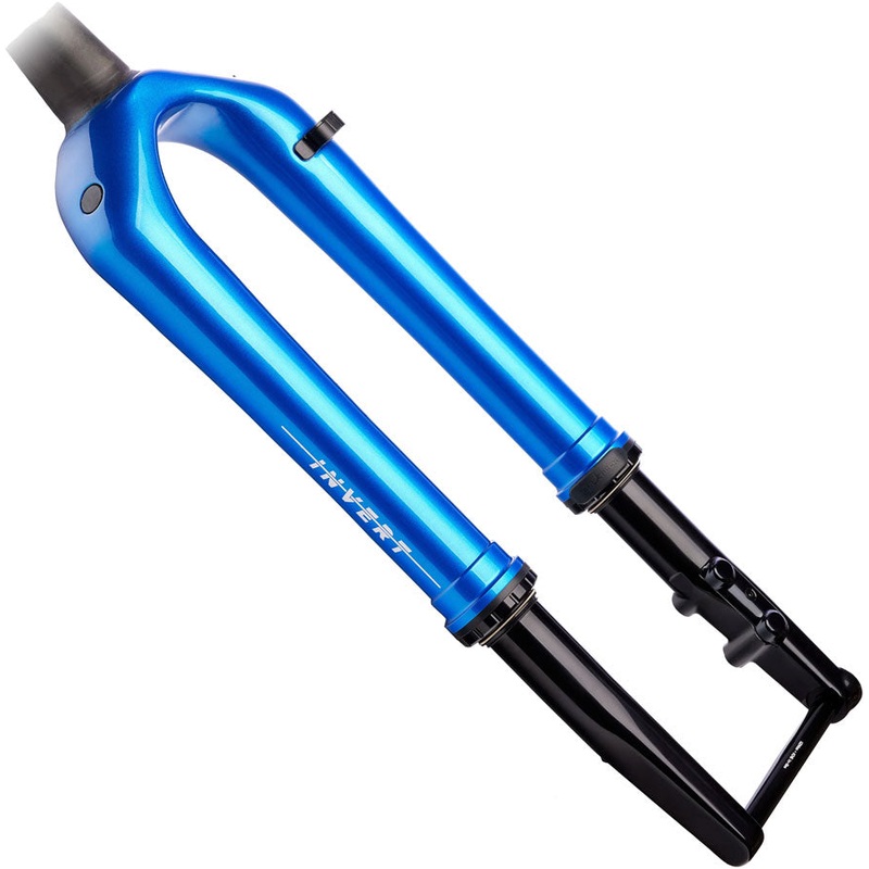 Cane Creek Invert CS 30th Anniversary Gravel Suspension Fork - 700c 40 mm 12 x 100 mm 45 mm Offset Climb Switch Blue