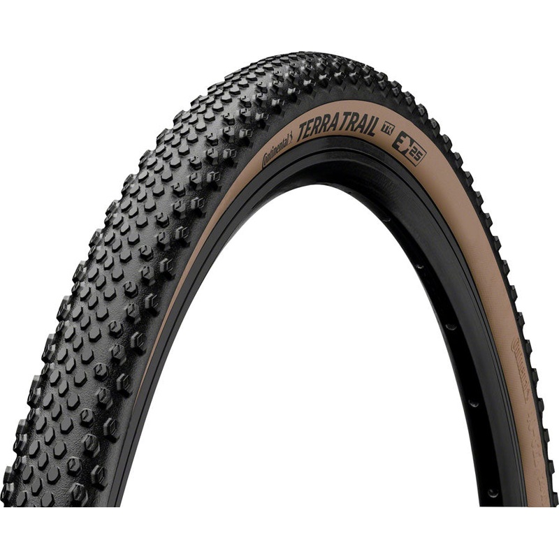 Continental Terra Trail Tire - 700 x 40 Tubeless Folding BLK/Brown PureGrip ShieldWall System E25