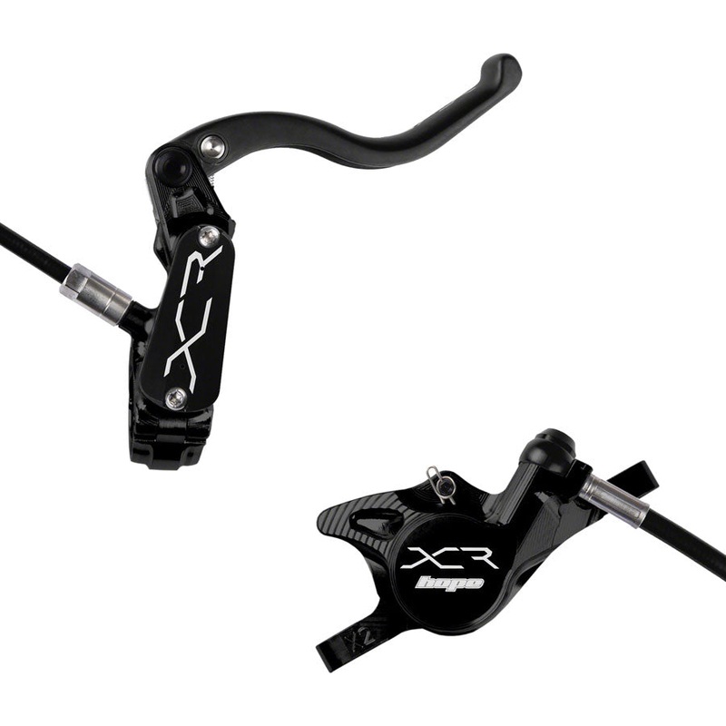 Hope XCR Pro X2 Disc Brake and Lever Set - Rear Hydraulic Post Mount Black