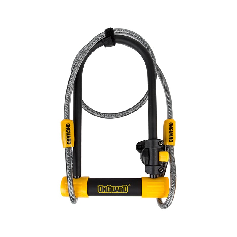 OnGuard BullDog Series U-Lock - 4.5 x 9" Keyed BLK Includes 4 cable bracket
