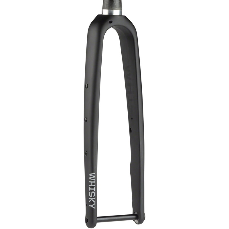 WHISKY No.9 CXLR Fork - 12mm Thru-Axle 1.5" Tapered Carbon Steerer Flat Mount Disc Matte BLK