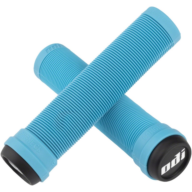 ODI Flangeless Longneck Grips - Aqua