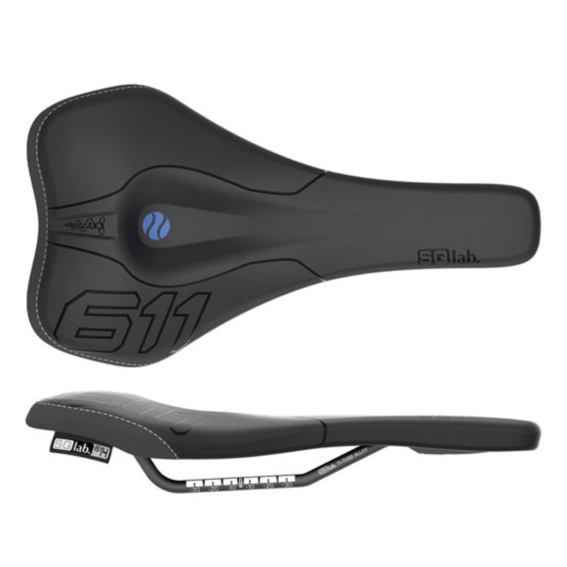 SQlab 611 Ergowave Ti rail 150* saddle blk