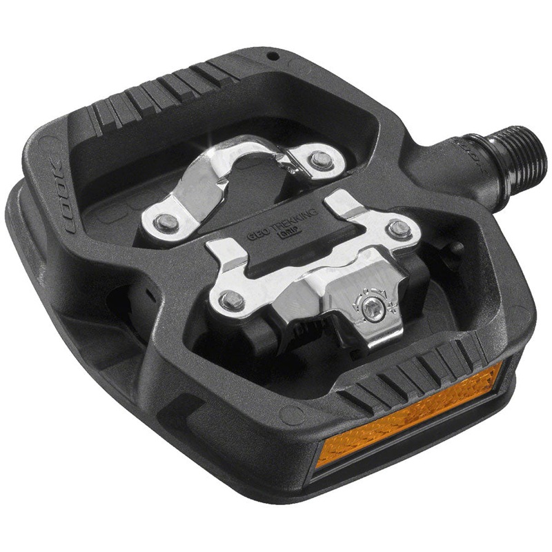 LOOK GEO TREKKING GRIP Pedals - Single Side Clipless Platform Chromoly 9/16" BLK