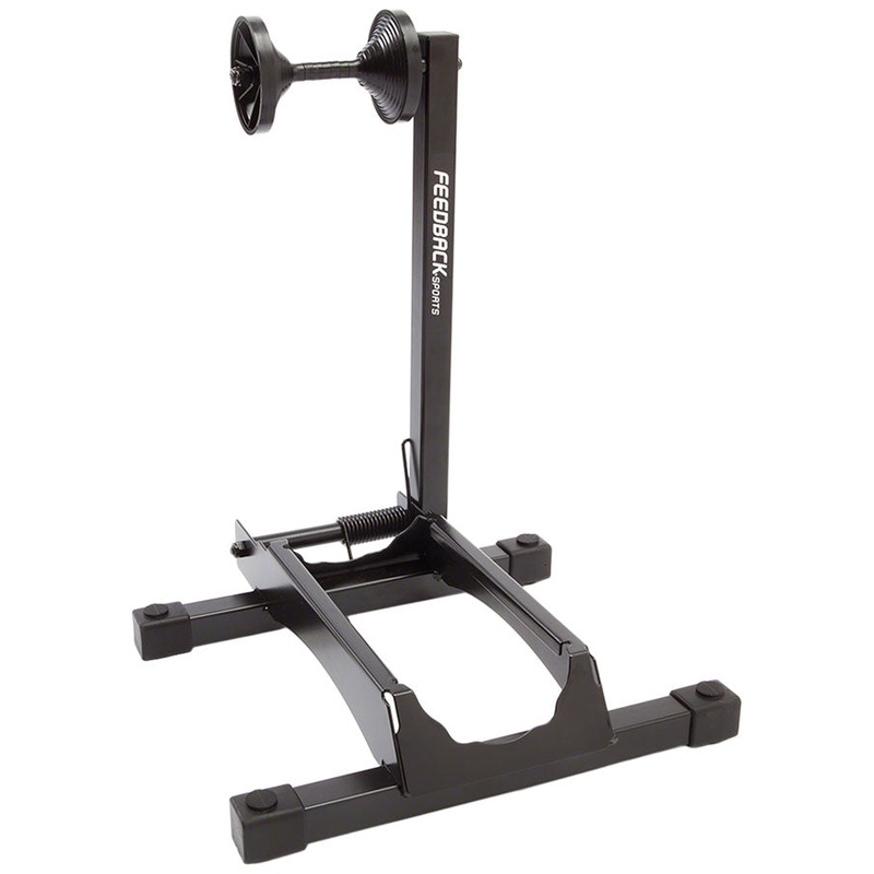 Feedback Sports RAKK XL Display Stand - 1-Bike Wheel Mount 2.3-5" Tire Black