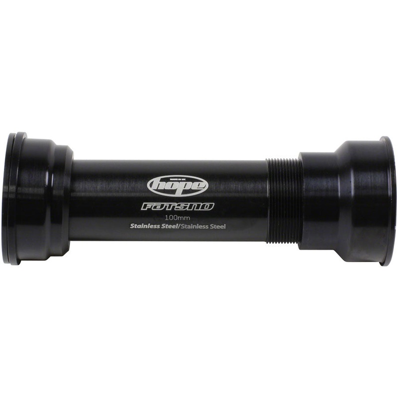 Hope PressFit 41 Bottom Bracket - 121mm Fat Bike For 24mm Spindle Stainless BLK