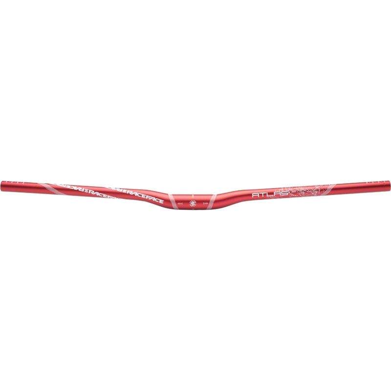 RaceFace Atlas Riser Handlebar 31.8 x 785mm 1/2" Rise Red