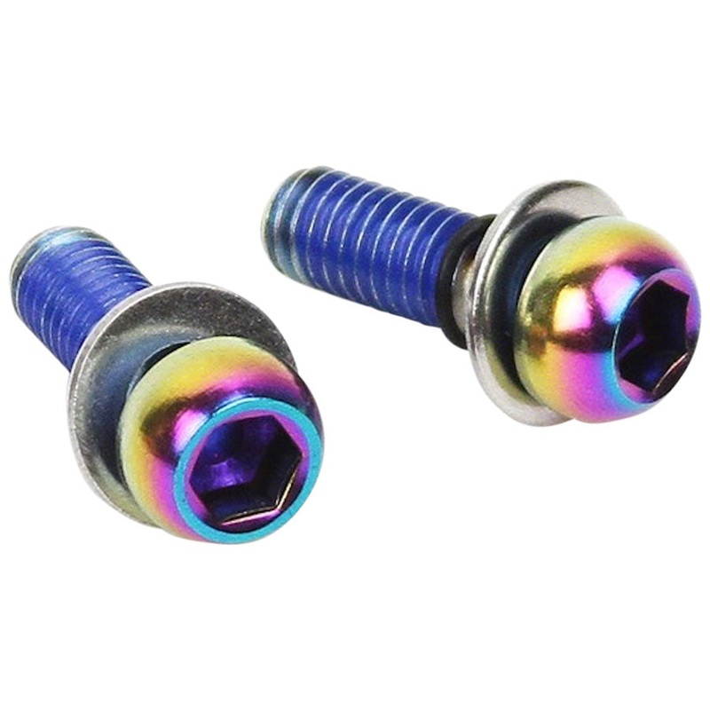 SRAM Caliper Mounting Hardware Direct Standard Mount - Stainless Rainbow Bolts