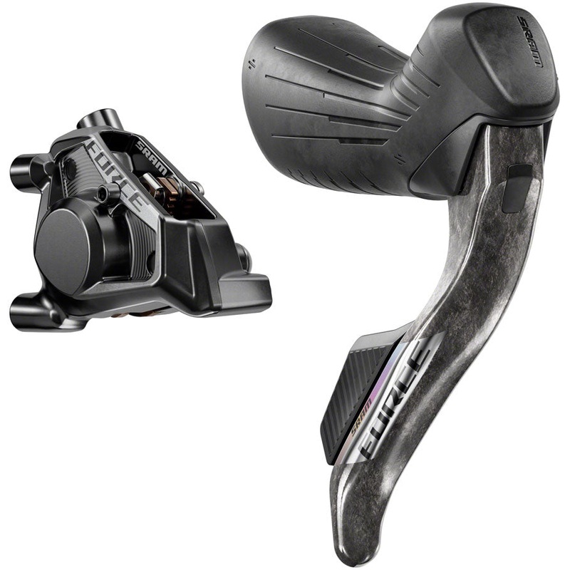 SRAM Force eTap AXS HRD Shift/Brake Lever Hydraulic Disc Caliper - Right/Rear Flat Mount 20mm Offset 1800mm Hose BLK E1