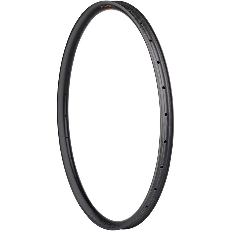 Teravail Fluent Mountain Rim - Rear 29" Disc Brake Matte Carbon 28H