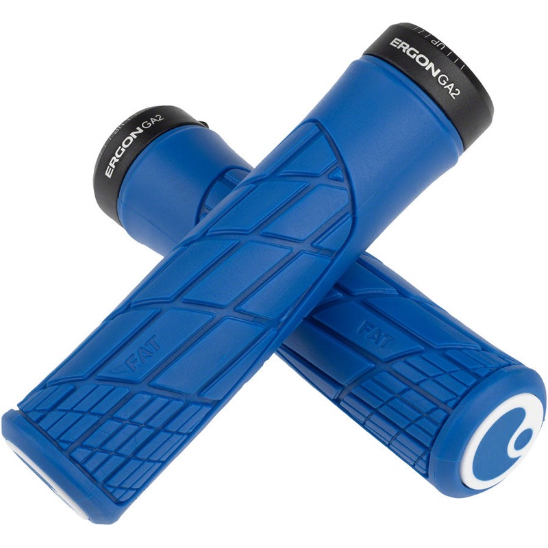 Ergon GA2 Fat Grips - Midsummer Blue Lock-On