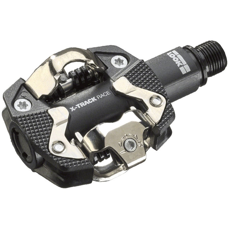 LOOK X-TRACK RACE Pedals - Dual Sided Clipless Chromoly 9/16" Black