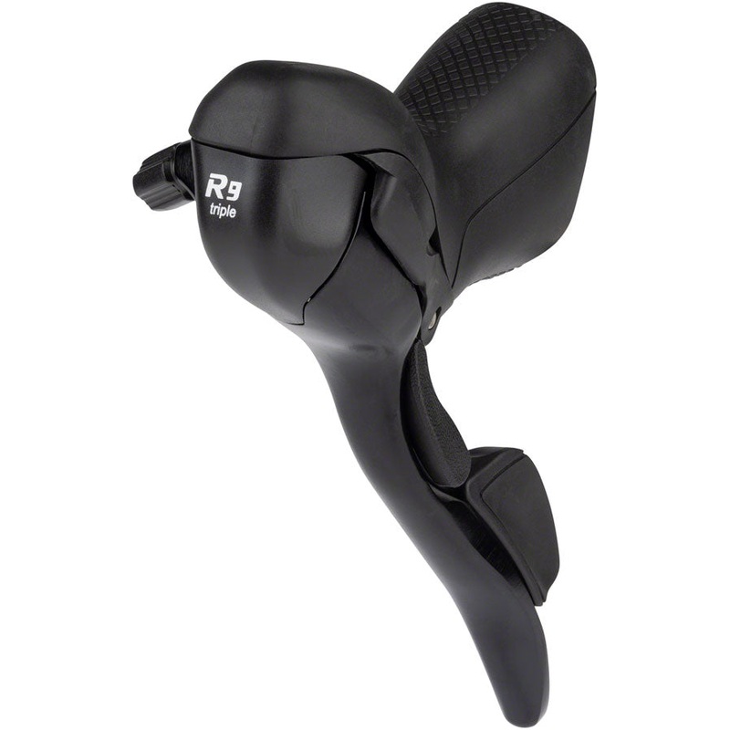 microSHIFT R9 Left Drop Bar Shift Lever - Triple Shimano Compatible Black