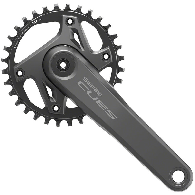 Shimano CUES FC-U6000-1 Crankset - 165mm 9/10/11-Speed 32t Asymmetric 110 BCD BLK