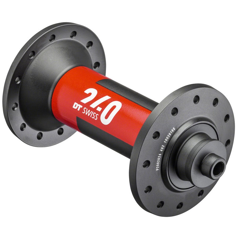 DT Swiss 240 Front Hub - QR x 100mm Black/Red 20H
