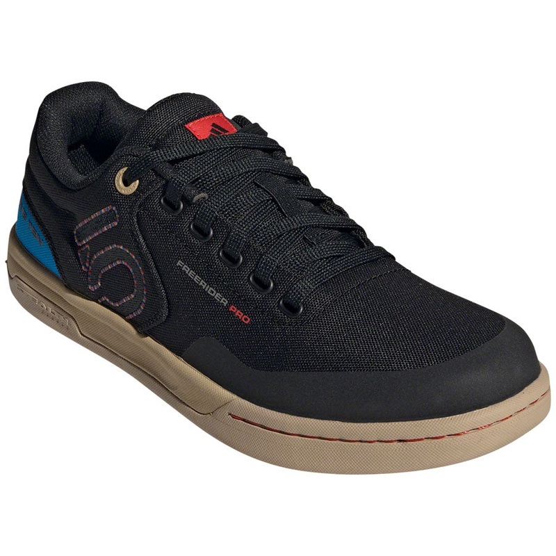 Five Ten Freerider Pro Canvas Flat Shoes - Mens Core BLK/Carbon/Pulse Lime 10