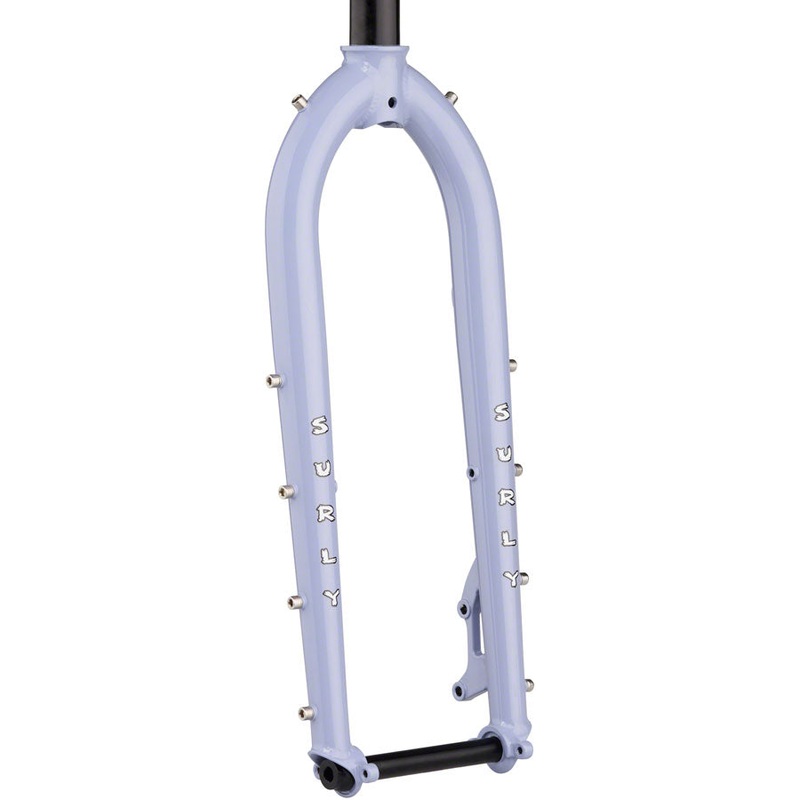 Surly Dinner Fork - 27.5" 15x110mm Thru-Axle 1-1/8" Straight Steerer 420mm Axle To Crown Steel Purple Dust Bunny