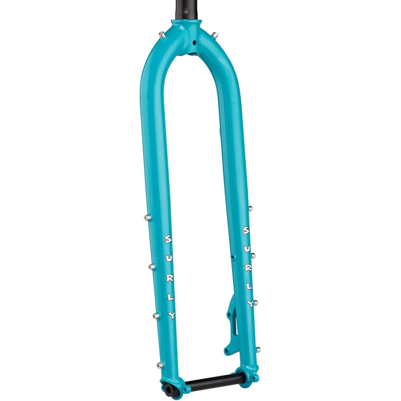 Surly Dinner Fork - 27.5" 15x110mm Thru-Axle 1-1/8" Straight Steerer 485mm Axle To Crown Steel Lost at Sea Blue