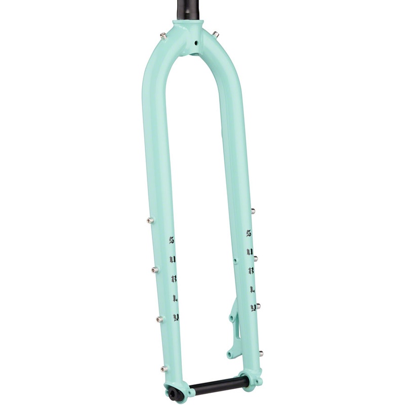 Surly Dinner Fork - 29" 15x110mm Thru-Axle 1-1/8" Straight Steerer 485mm Axle To Crown Steel Blue Oyster Coat