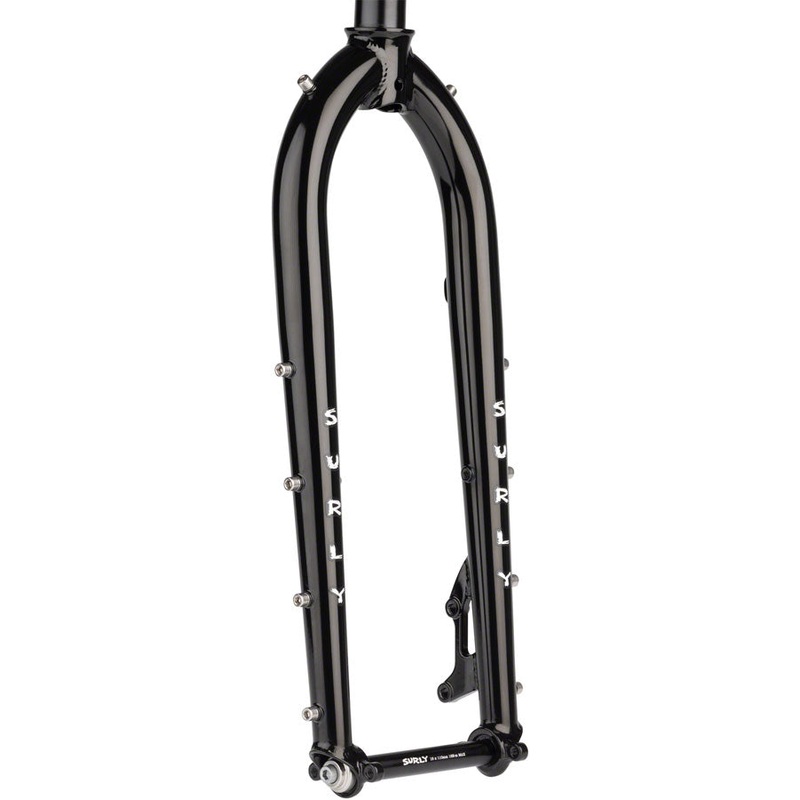 Surly Dinner Fork Assembly - 420mm 27.5" 15x110mm Thru-Axle 1-1/8" Straight Steerer Steel BLK