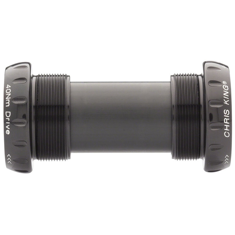 Chris King ThreadFit 24 Bottom Bracket Fit Kit 4 - English For Shimano Hollowtech II BLK