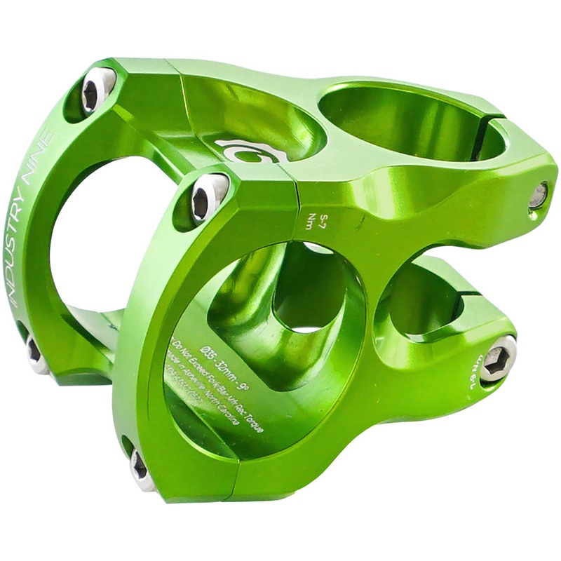 Industry Nine A35 Stem - 32mm 35 Clamp +/-9 1 1/8" Aluminum Lime