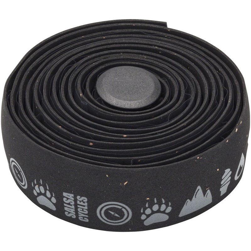 Salsa Glyph Gel Cork Bar Tape - Black