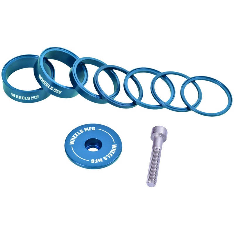 Wheels Manufacturing Essential StackRight Headset Spacer Kit - Teal