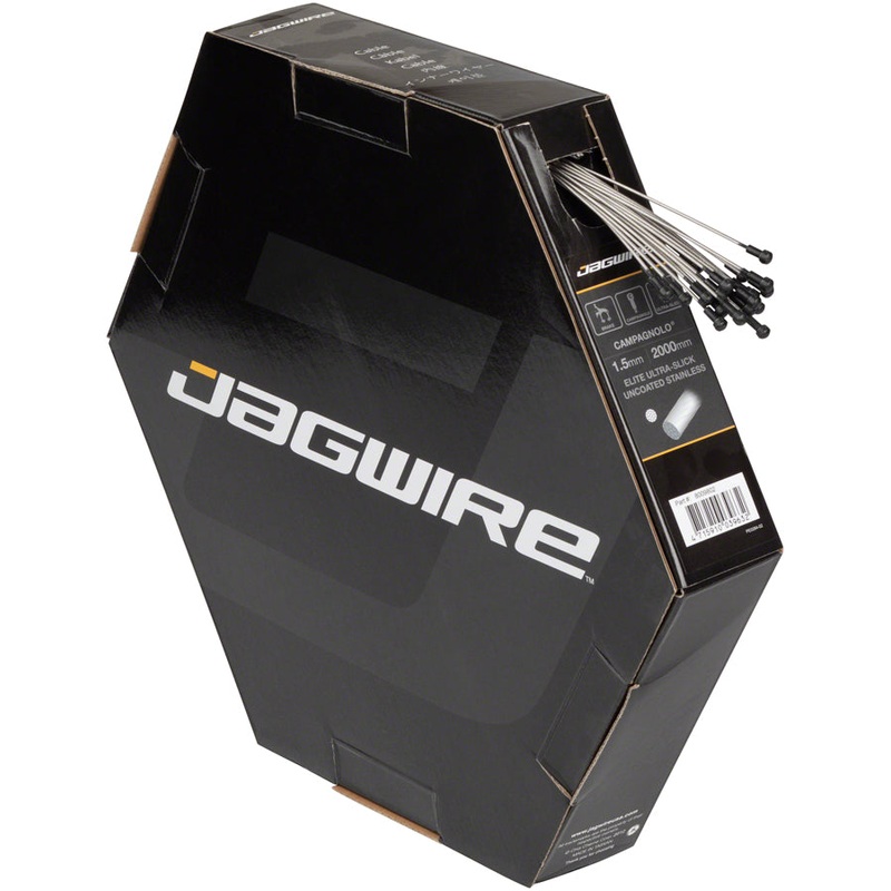 Jagwire Elite Ultra-Slick Brake Cable 1.5x2000mm Polished Slick Stainless Campagnolo Box of 25