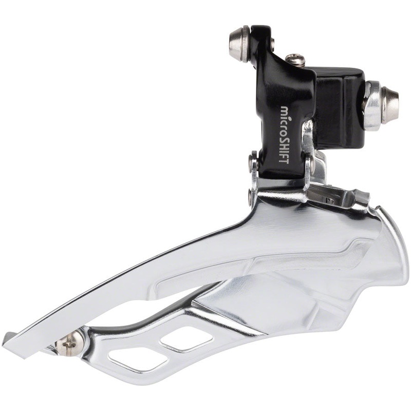 microSHIFT R10 Front Derailleur - 10-Speed Triple 50/39/30t Braze-On Shimano Compatible BLK