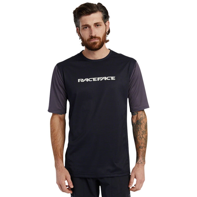 RaceFace Indy Jersey - Short Sleeve Mens Charcoal Small