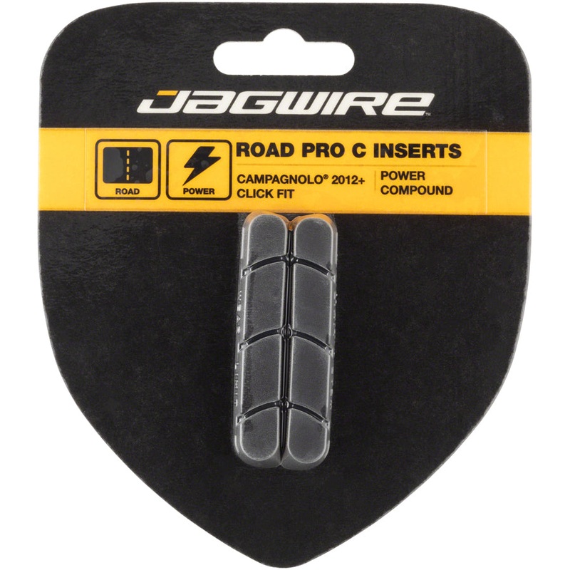 Jagwire Road Pro C Brake Pad Inserts Campagnolo Click Fit 2012+ Black