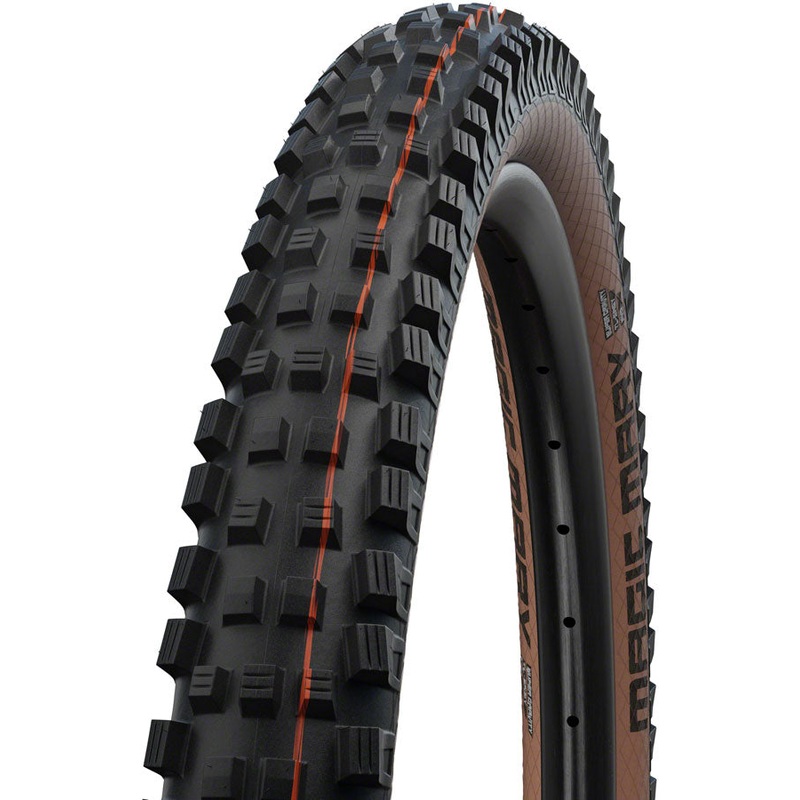 Schwalbe Magic Mary Tire - 29 x 2.4 Tubeless Folding BLK/Bronze Evolution Line Super Gravity Addix Soft