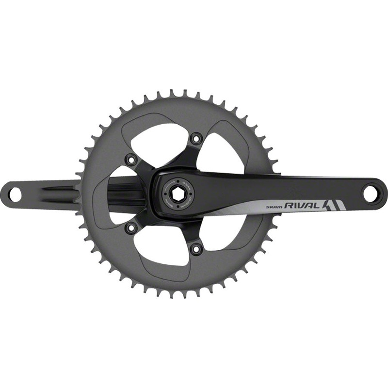 SRAM Rival 1 Crankset - 170mm 10/11-Speed 42t 110 BCD BB30/PF30 Spindle Interface BLK