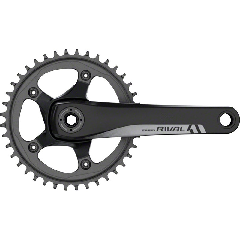 SRAM Rival 1 Crankset - 175mm 10/11-Speed 42t 110 BCD GXP Spindle Interface BLK