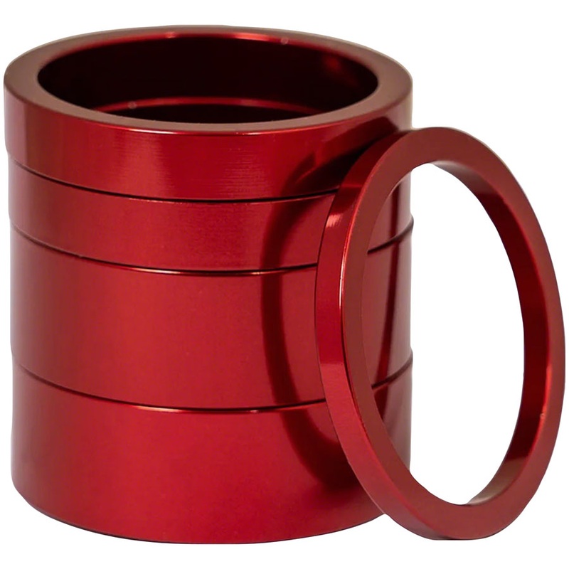 Chris King Headset Spacer Kit 2 - Alloy 1-1/8" Red