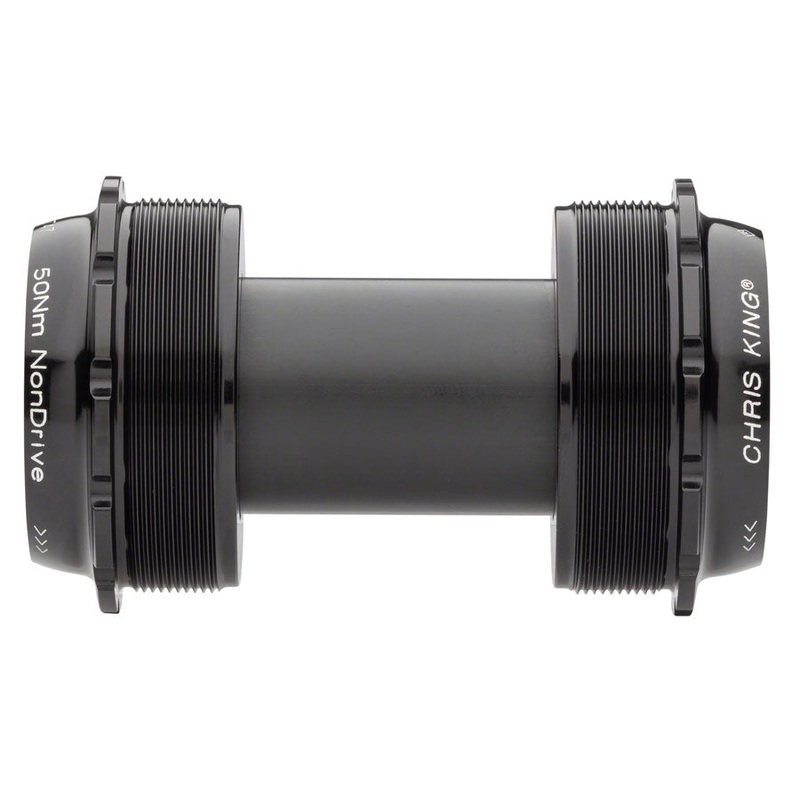 Chris King ThreadFit T47 24x Bottom Bracket Fit Kit 4 - T47 For Shimano Hollowtech II BLK
