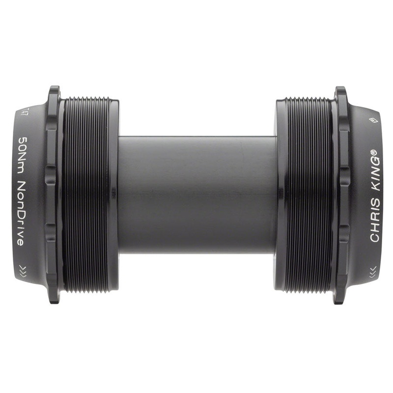 Chris King ThreadFit T47 24x Bottom Bracket Fit Kit 4 - T47 For Shimano Hollowtech II Matte Jet