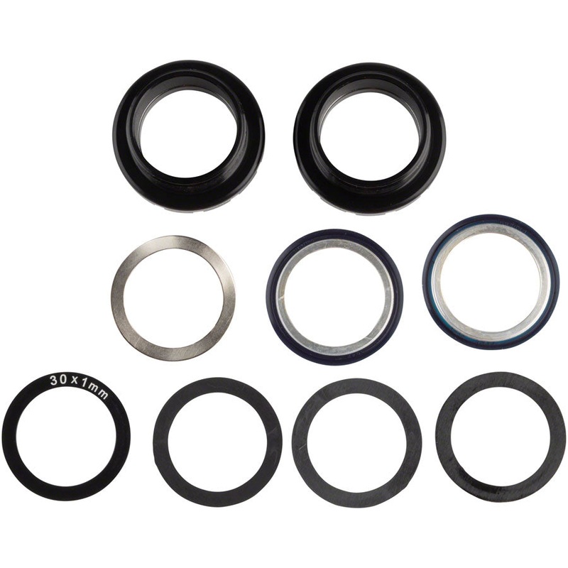 Enduro Italian Bottom Bracket - Italian Threaded For 30mm Spindles Angular Contact Bearings BLK