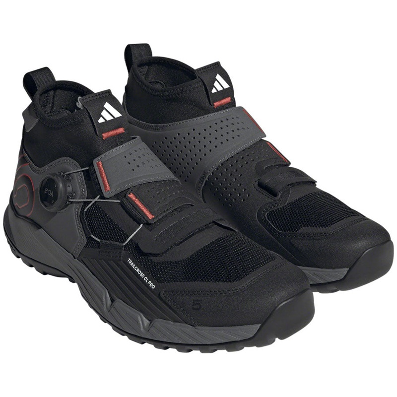 Five Ten Trailcross Pro Mountain Clipless Shoes - Mens Gray Five/Core BLK/Red 13