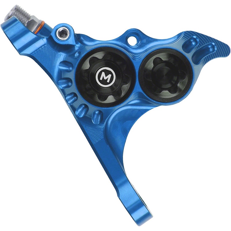 Hope RX4+ Disc Brake Caliper - Front Flat Mount Direct +20mm Mineral Oil Type Blue
