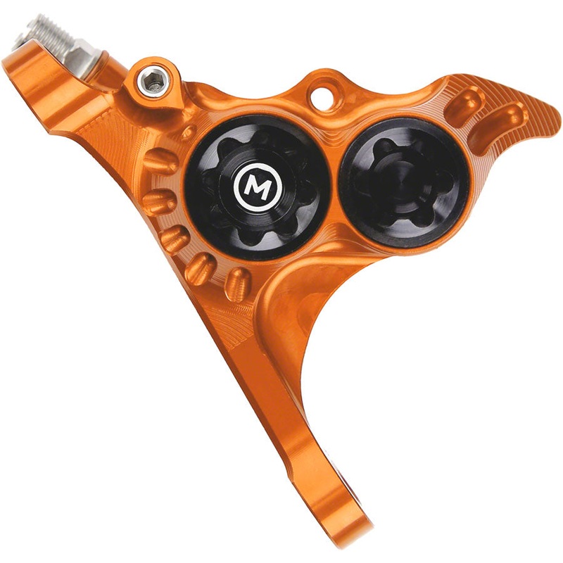 Hope RX4+ Disc Brake Caliper - Front Flat Mount Direct +20mm Mineral Oil Type Orange