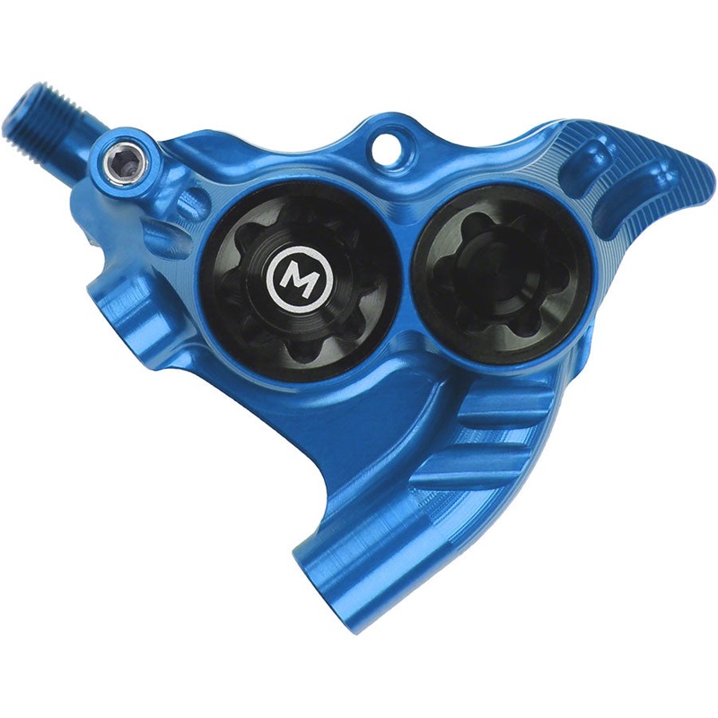 Hope RX4+ Disc Brake Caliper - Rear Flat Mount Direct +20mm Mineral Oil Blue