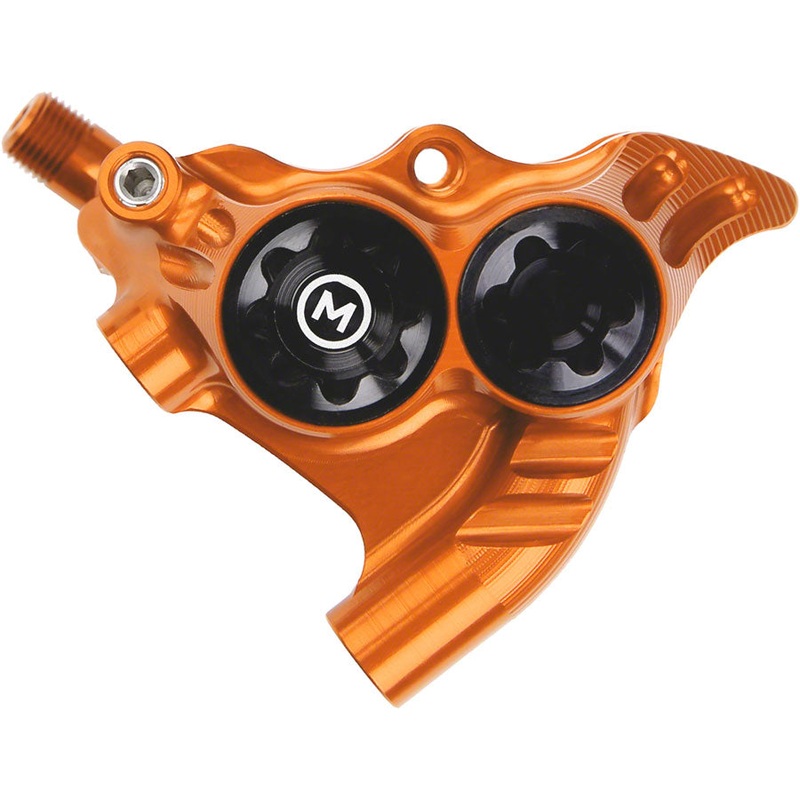 Hope RX4+ Disc Brake Caliper - Rear Flat Mount Direct +20mm Mineral Oil Orange
