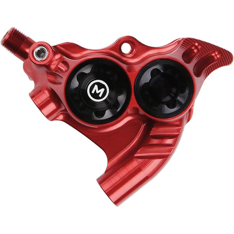 Hope RX4+ Disc Brake Caliper - Rear Flat Mount Direct +20mm Mineral Oil Red