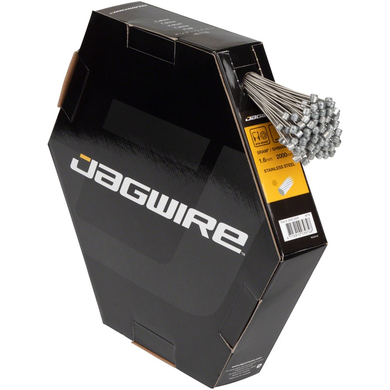 Jagwire Brake Cable Basics 1.6x2000mm Stainless SRAM/Shimano MTB Box of 100