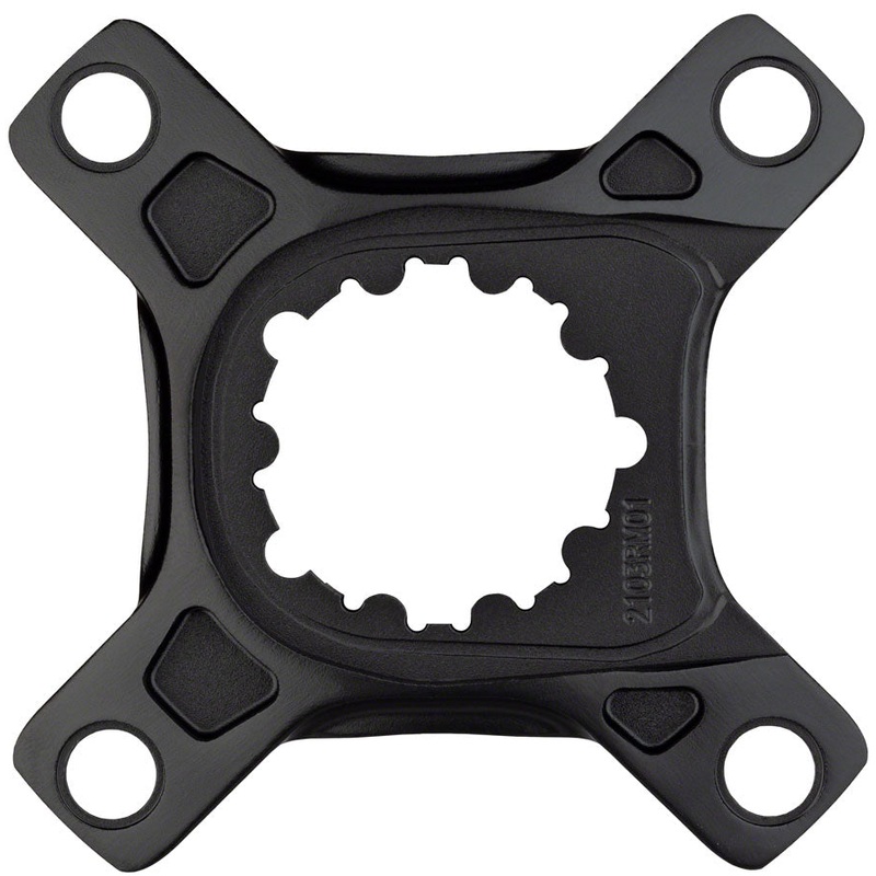Promax Direct Mount Crank Spider - 104 BCD 4-Bolt SRAM 3-Bolt Mount Style For Use w/Promax CK-1 Carbon Cranks Only BLK