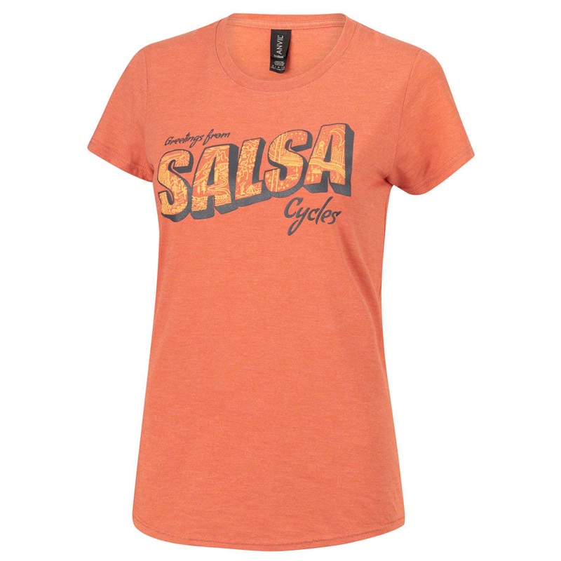 Salsa Wish You Were Here T-Shirt - Womens Orange X-Large